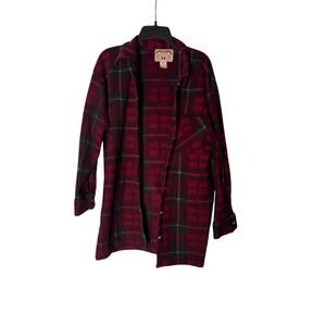 OneStep Up Authentic Vintage Performance Fleece‎ Plaid Button Up Jacket Size M